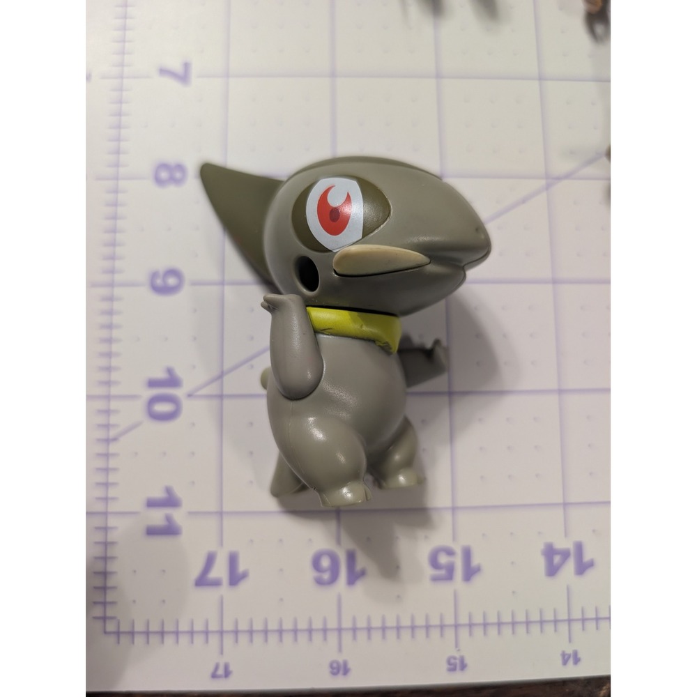 Pokemon Axew Mini Figure Dragon Type Collectible Toy Olive Green 2 Inch